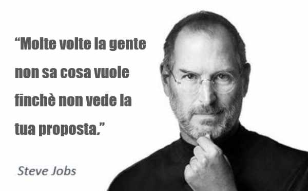 la promessa al mercato di Steve Jobs